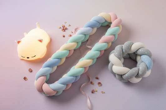 Veilleuse bébé Chat Dodo, tresse de lit Arc en Ciel et Poudre d'Étoiles — produits sommeil bébé Family First Baby