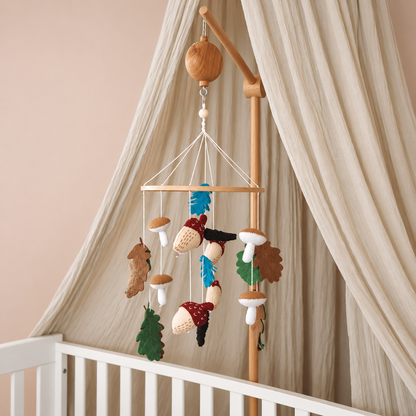 Mobile bébé artisanal Automne – Fait main
