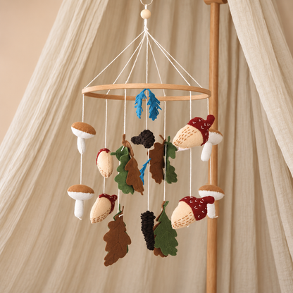 Mobile bébé artisanal Automne – Fait main