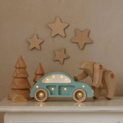 Veilleuse bébé Voiture allumée avec lumière douce