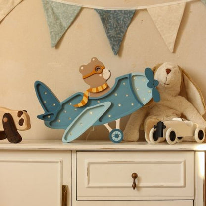Veilleuse bébé Avion avec éclairage LED blanc chaud