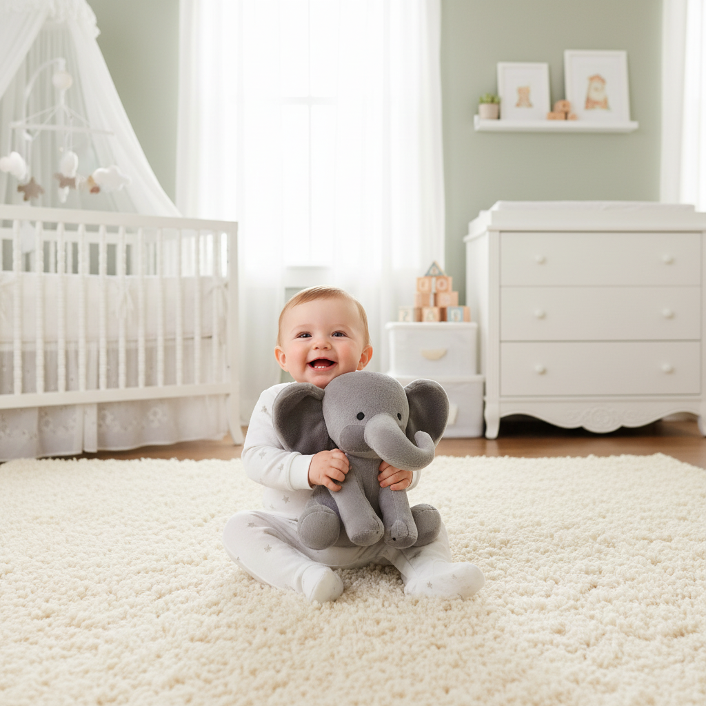 PELUCHE ELEPHANT| Doudou Réconfort