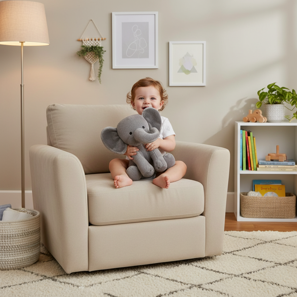 PELUCHE ELEPHANT| Doudou Réconfort