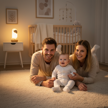 🌙 Veilleuse Oiseau Bluetooth – Lumière douce, berceuses & nuits apaisées pour bébé