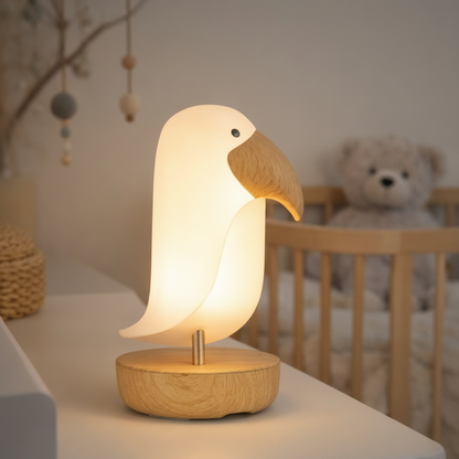 🌙 Veilleuse Oiseau Bluetooth – Lumière douce, berceuses & nuits apaisées pour bébé