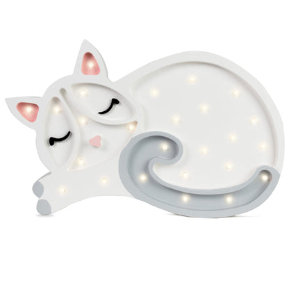 Veilleuse bébé Chat coloris blanc