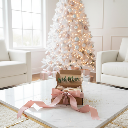 Coffret dans ambiance de Noël