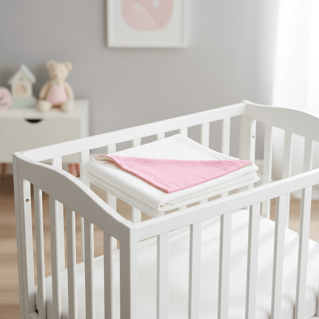 🌸 Couverture Polaire en Coton Bio Rose & Blanc BÉBÉ Familyfirstbaby