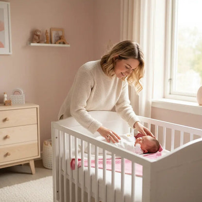 🌸 Couverture Polaire en Coton Bio Rose & Blanc BÉBÉ Familyfirstbaby