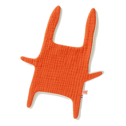 doudou plat en coton bio papate rouge
