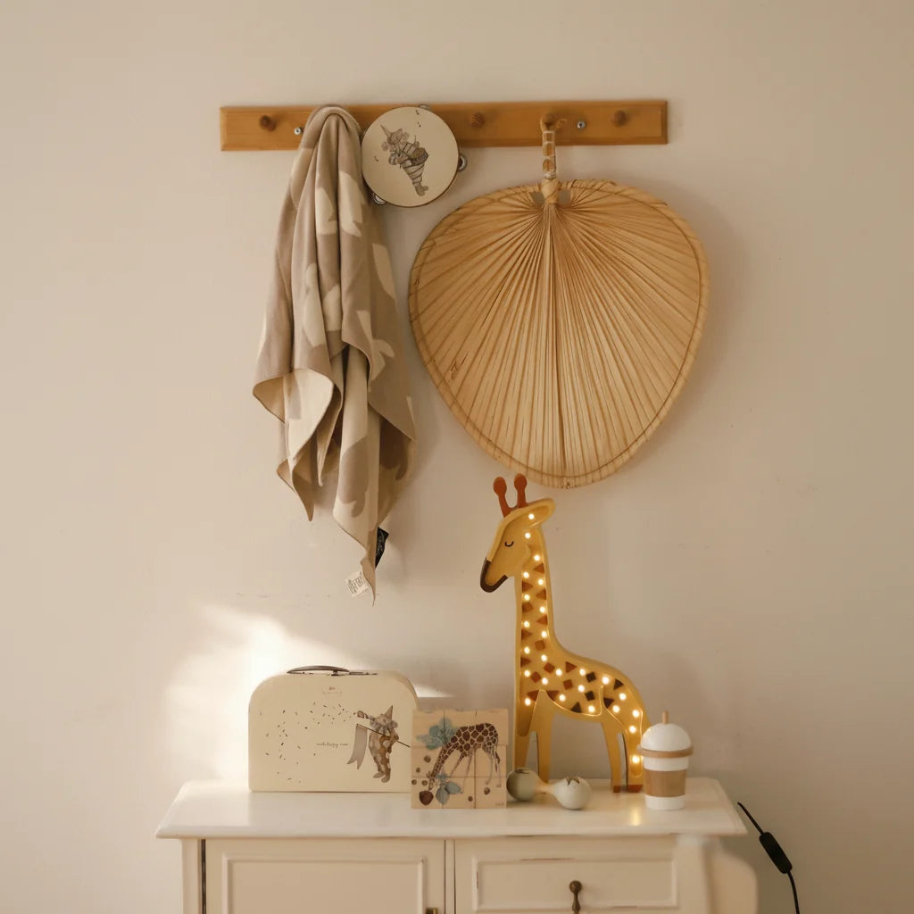 Veilleuse girafe en bois