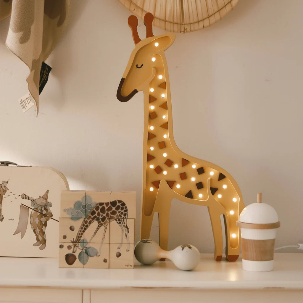 Veilleuse bébé girafe