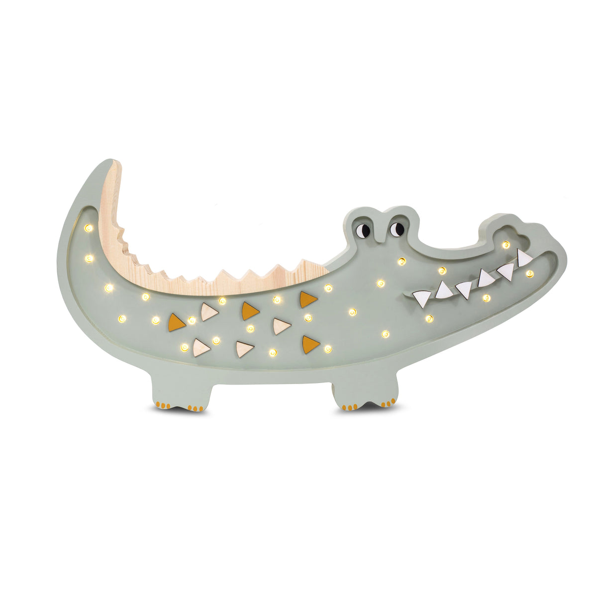 Veilleuse bébé Crocodile coloris vert pastel