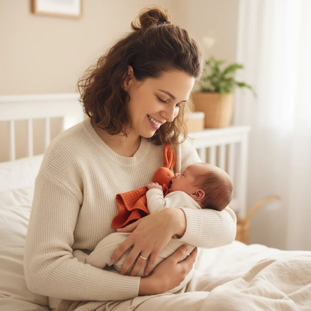 maman-assise-avec-b-b-et-doudou-lapin