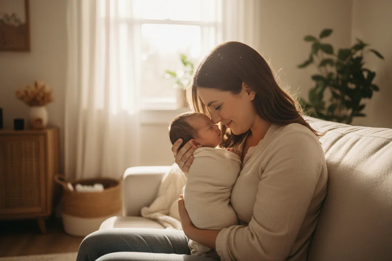 Maman et bébé - moment tendre