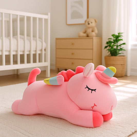 peluche-licorne-rose