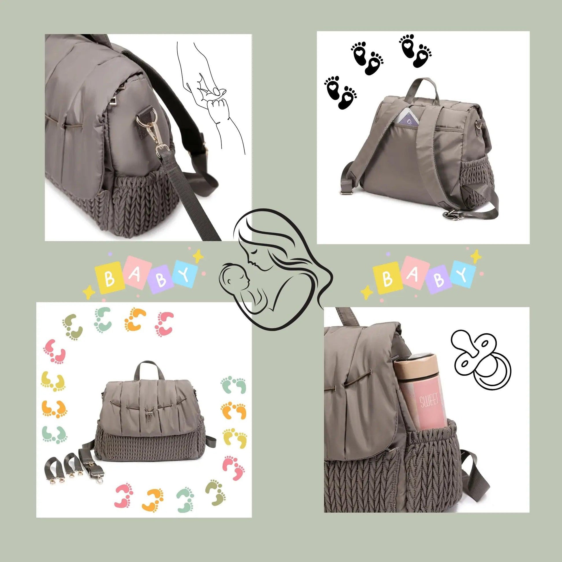 SAC A DOS A LANGER | NOMADE CHIC - Familyfirstbaby