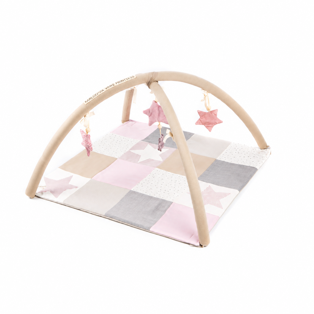 Tapis d’éveil bébé 80 × 80 cm | Rose
