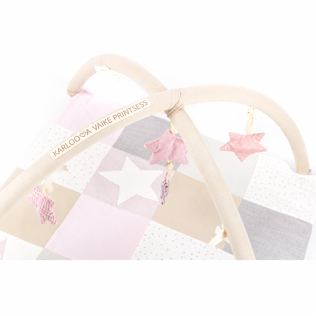Tapis d’éveil bébé 80 × 80 cm | Rose