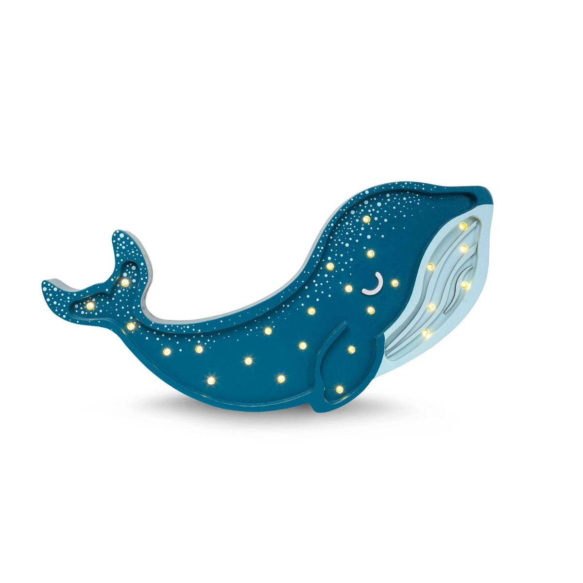 Veilleuse bébé Baleine bleu foncé, vue fournisseur carrée