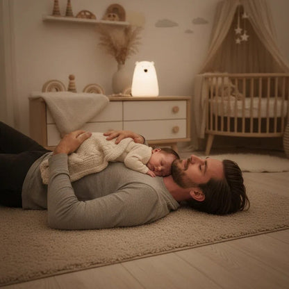 VEILLEUSE BÉBÉ | DOUCE NUIT – Lampe LED en Silicone Doux BÉBÉ Familyfirstbaby
