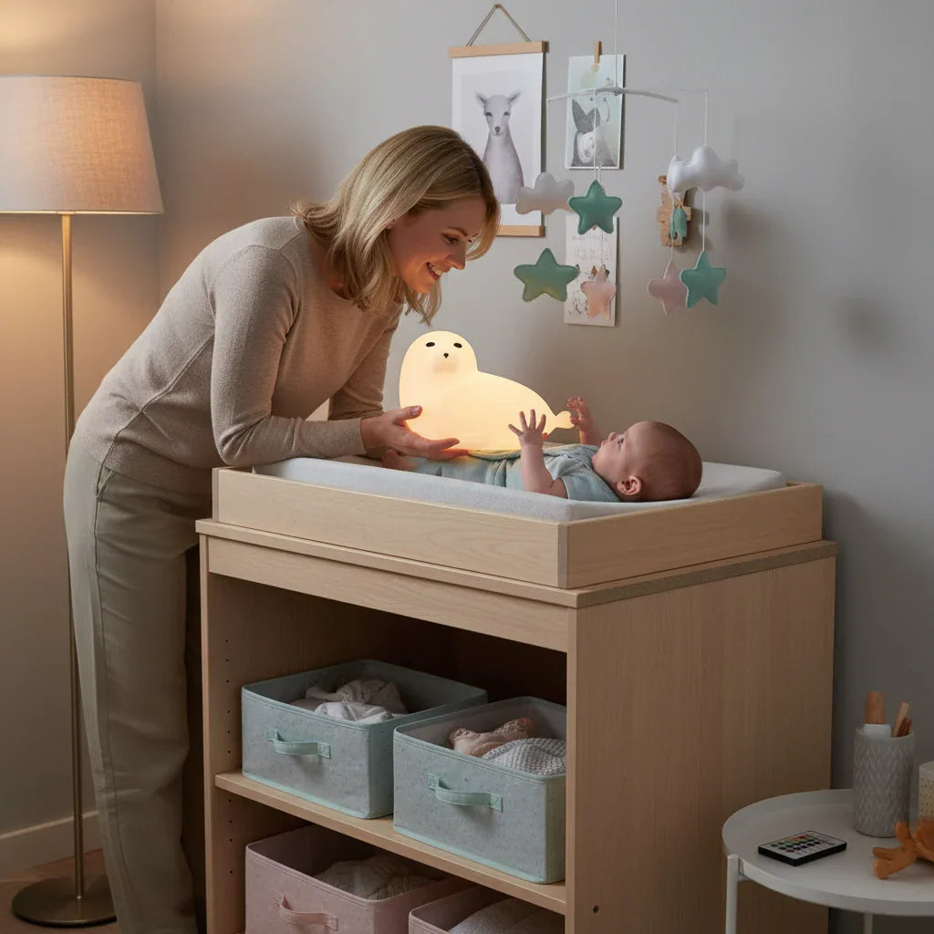 🐚 Veilleuse Bébé | Phoque Lumi’Calin BÉBÉ Familyfirstbaby