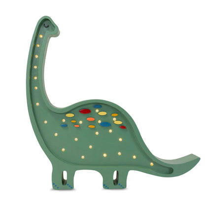 Veilleuse bébé Diplodocus en bois massif, photo fournisseur