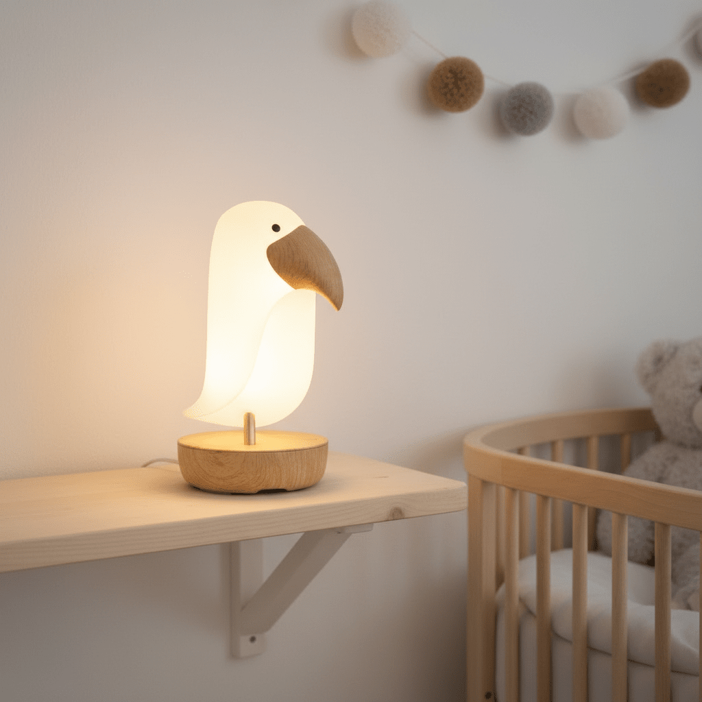 🌙 Veilleuse Oiseau Bluetooth – Lumière douce, berceuses & nuits apaisées pour bébé BÉBÉ Familyfirstbaby