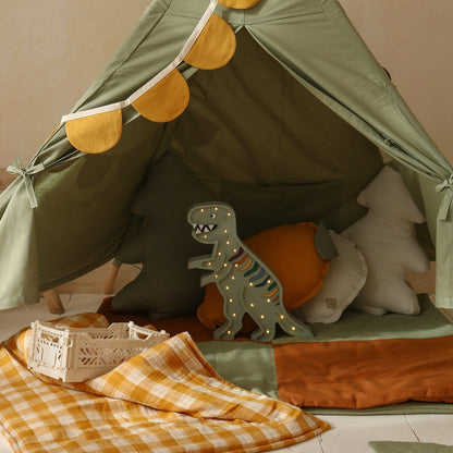 Veilleuse bébé T-Rex en pin massif, photo fournisseur