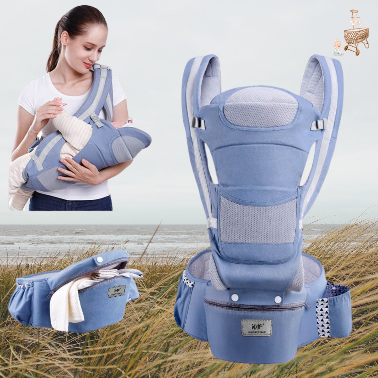 PORTE BEBE - Baby Carrier Kangaroo™ - Familyfirstbaby