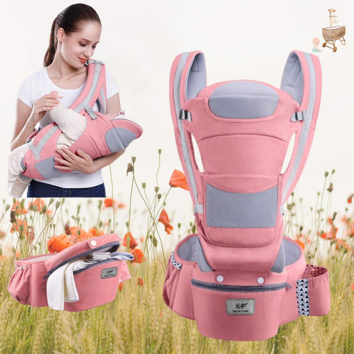 PORTE BEBE - Baby Carrier Kangaroo™ - Familyfirstbaby